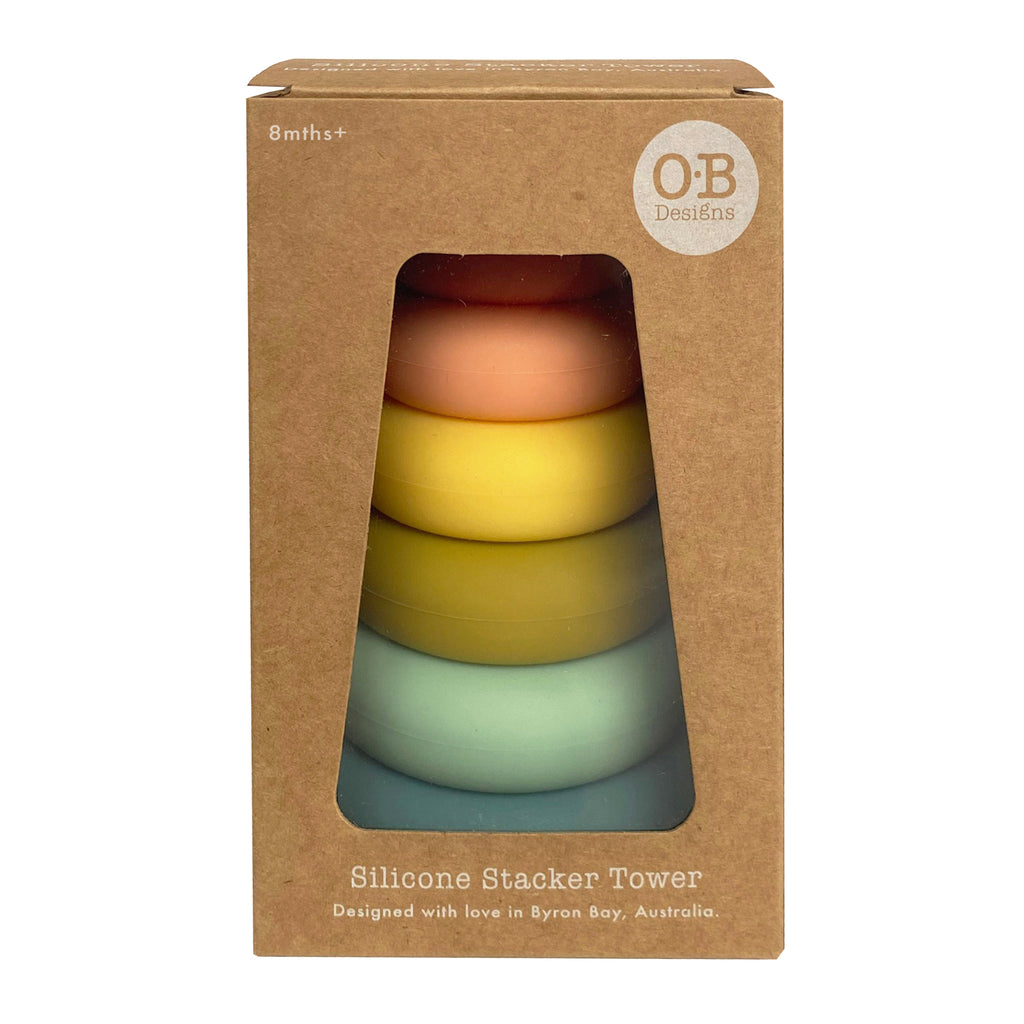 OB Designs cherry silicone stacker