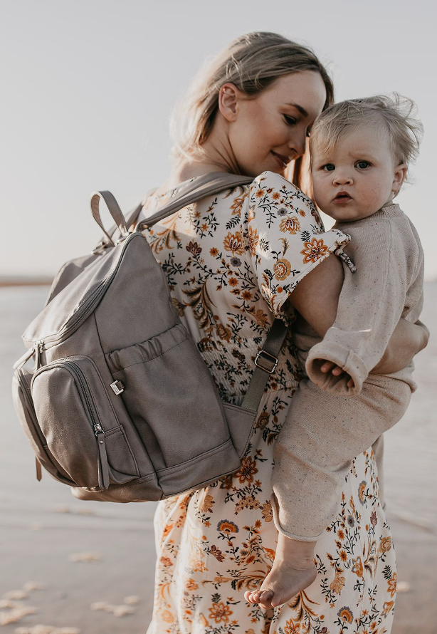 OIOI Taupe Nappy Bag backpack 