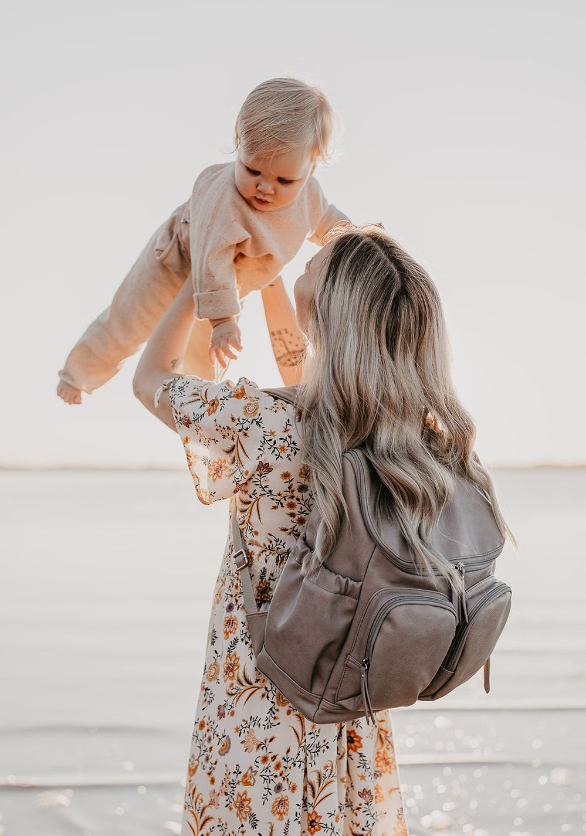 OIOI Taupe Nappy Bag backpack 