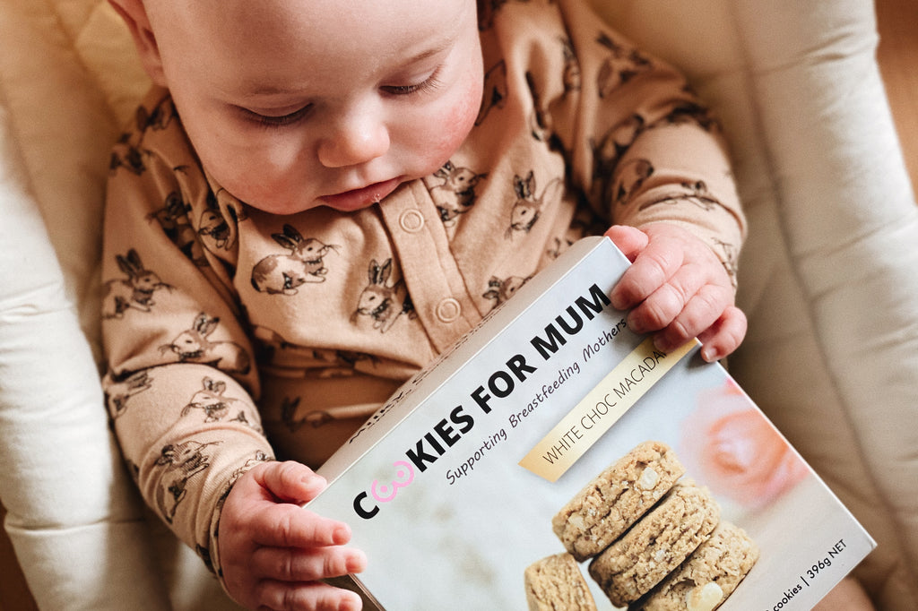 Milky goodness White chocolate cookies for mums 