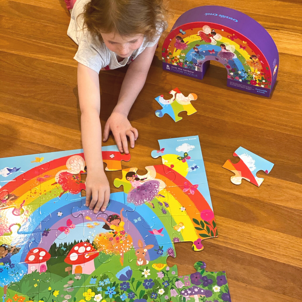 Crocodile Creek Floor Puzzle Rainbow 