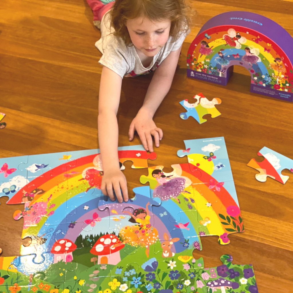 Crocodile Creek Floor Puzzle Rainbow 