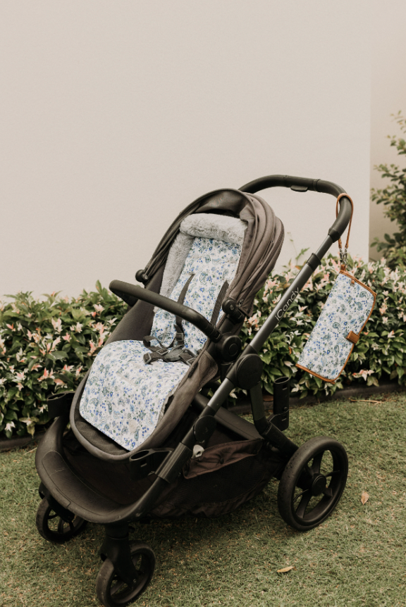 OIOI pram liner fleece blue 